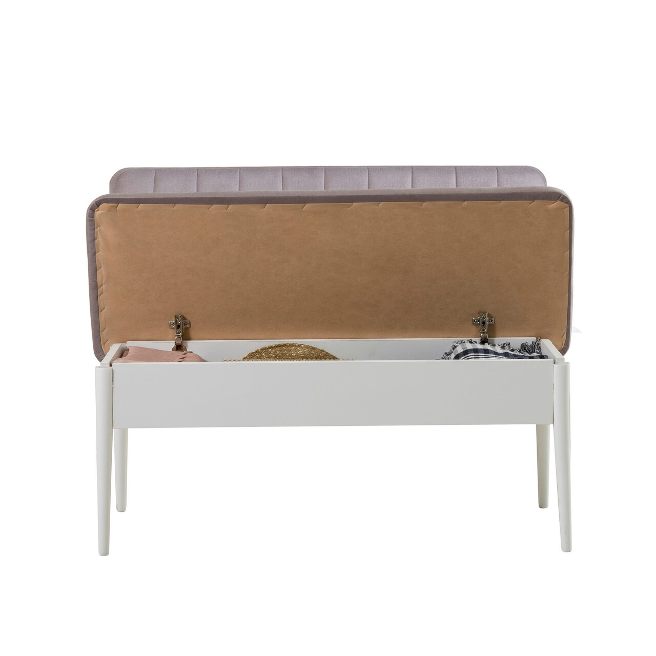 Bancheta cu spatar, Vina 0701-2, Vella, Soho, White, 110x40x85 cm - 1 | YEO