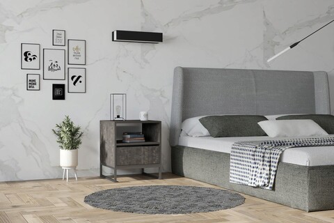 Noptiera, Asse Home, Lindau, 51x61x51 cm, Antracit 51x61x51 imagine 2022