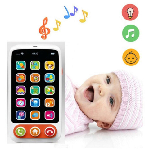 Jucarie smartphone, Baby Musical Phone, HE8001, 18M+, plastic, multicolor