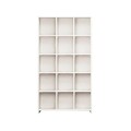 Corp biblioteca, Mod Design, Pritone, 90x160x25 cm, Alb