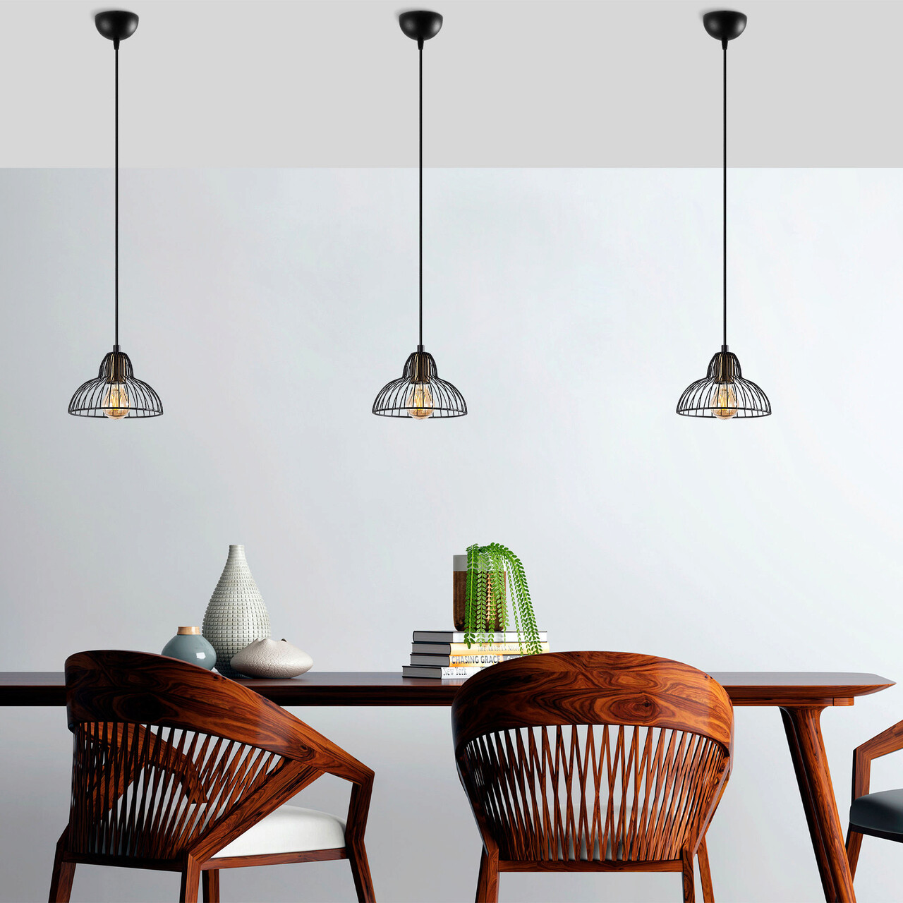 Lustra, Fulgor, 942FLG1433, Metal, Negru/Maro antic - 1 | YEO