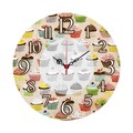 Ceas de perete, Ms-46, MDF, ø40 cm, Multicolor
