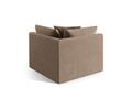 Modul pentru canapea, 1 loc, Chris-184, Micadoni Home, 100x100x80 cm, catifea, maro deschis