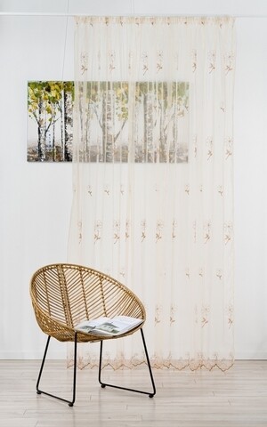 Perdea Mendola Interior, Gatsby, 300×245 cm, poliester, piersica Mendola Interior imagine 2022 by aka-home.ro