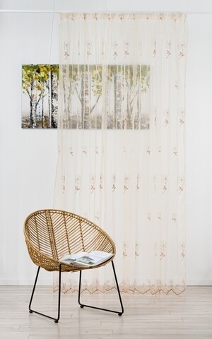 Perdea mendola interior, gatsby, 300x245 cm, poliester, piersica
