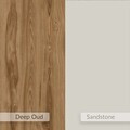Noptiera, Hanah Home, Marquise, 50x52.3x35 cm, Gresie / Oud intens