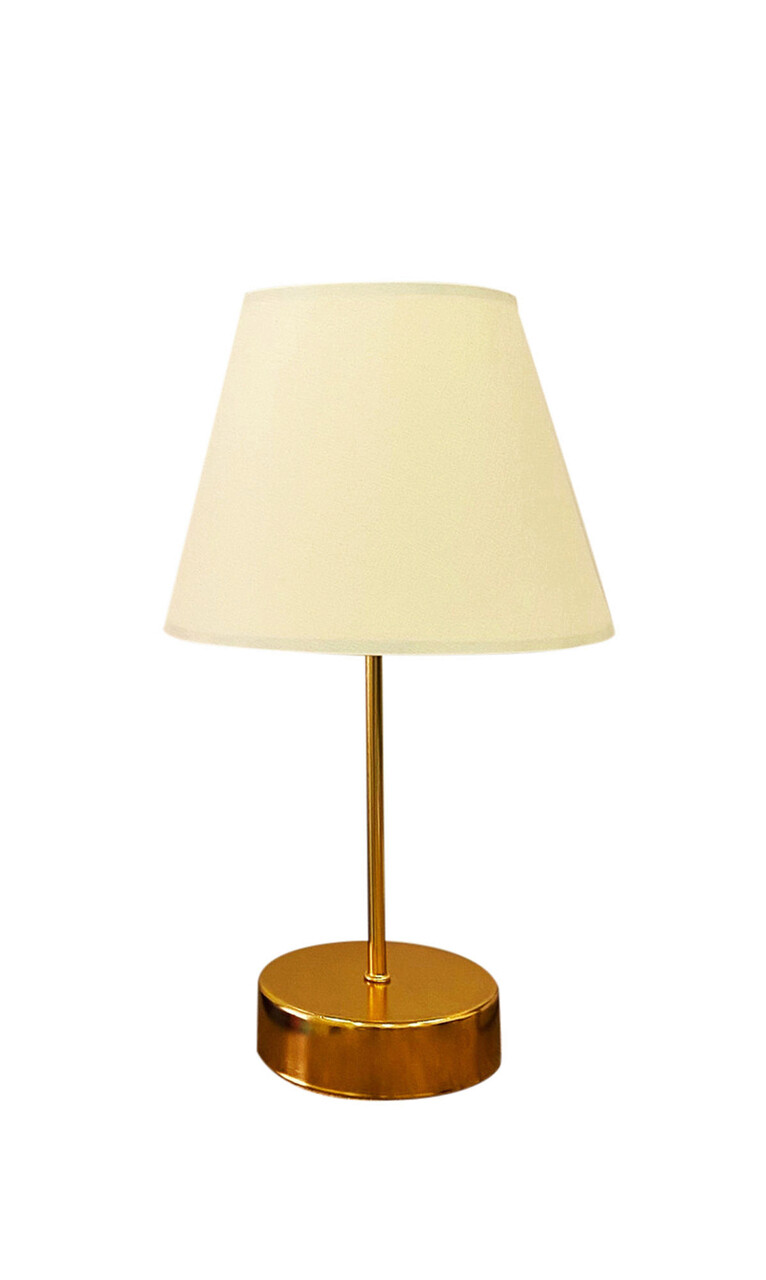 Lampa de masa, FullHouse, 390FLH1707, Metal, Crem / Aur