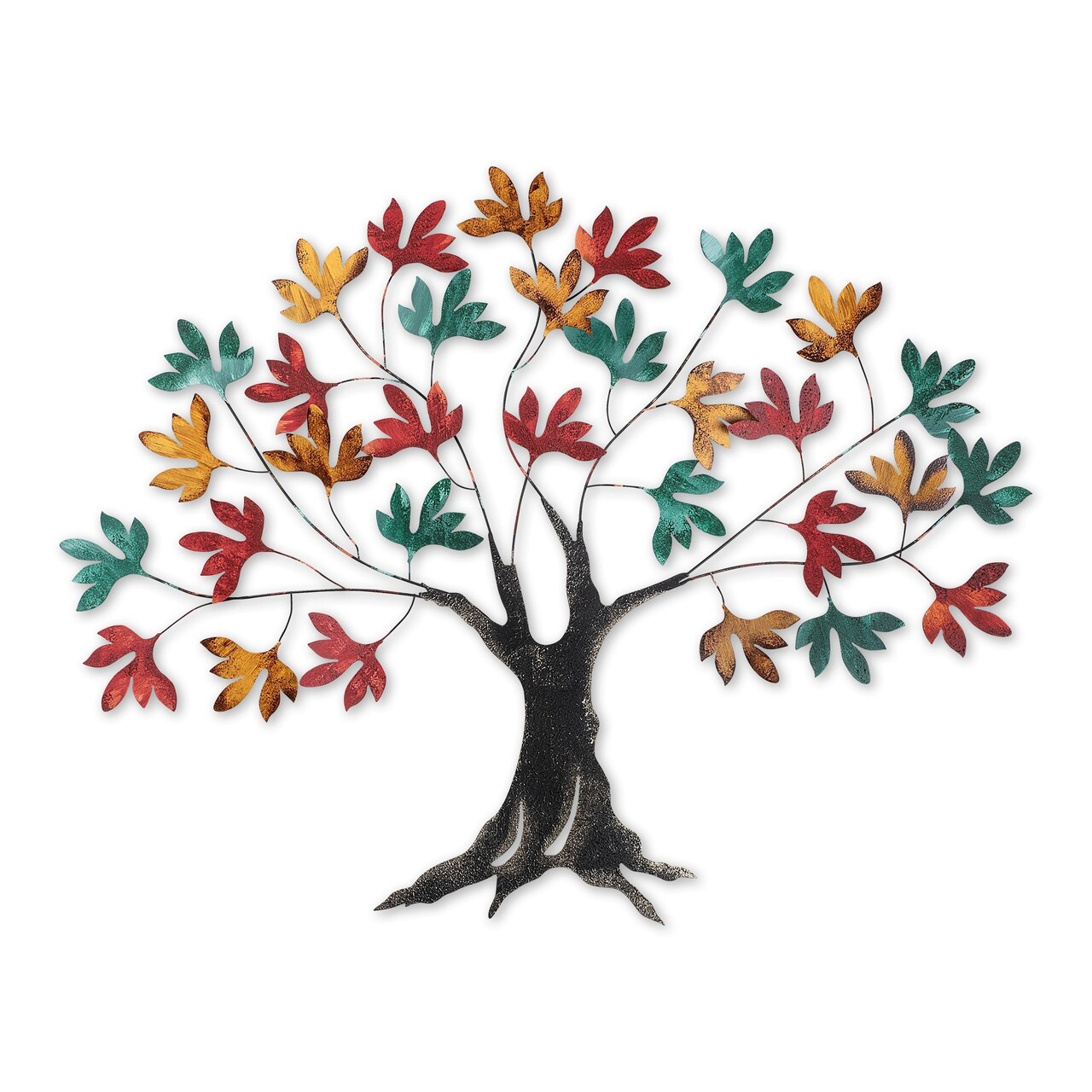Decoratiune de perete, Yggdrasil, Dimensiune: 115 x 94 x 4 cm, Multicolor - imagine 5