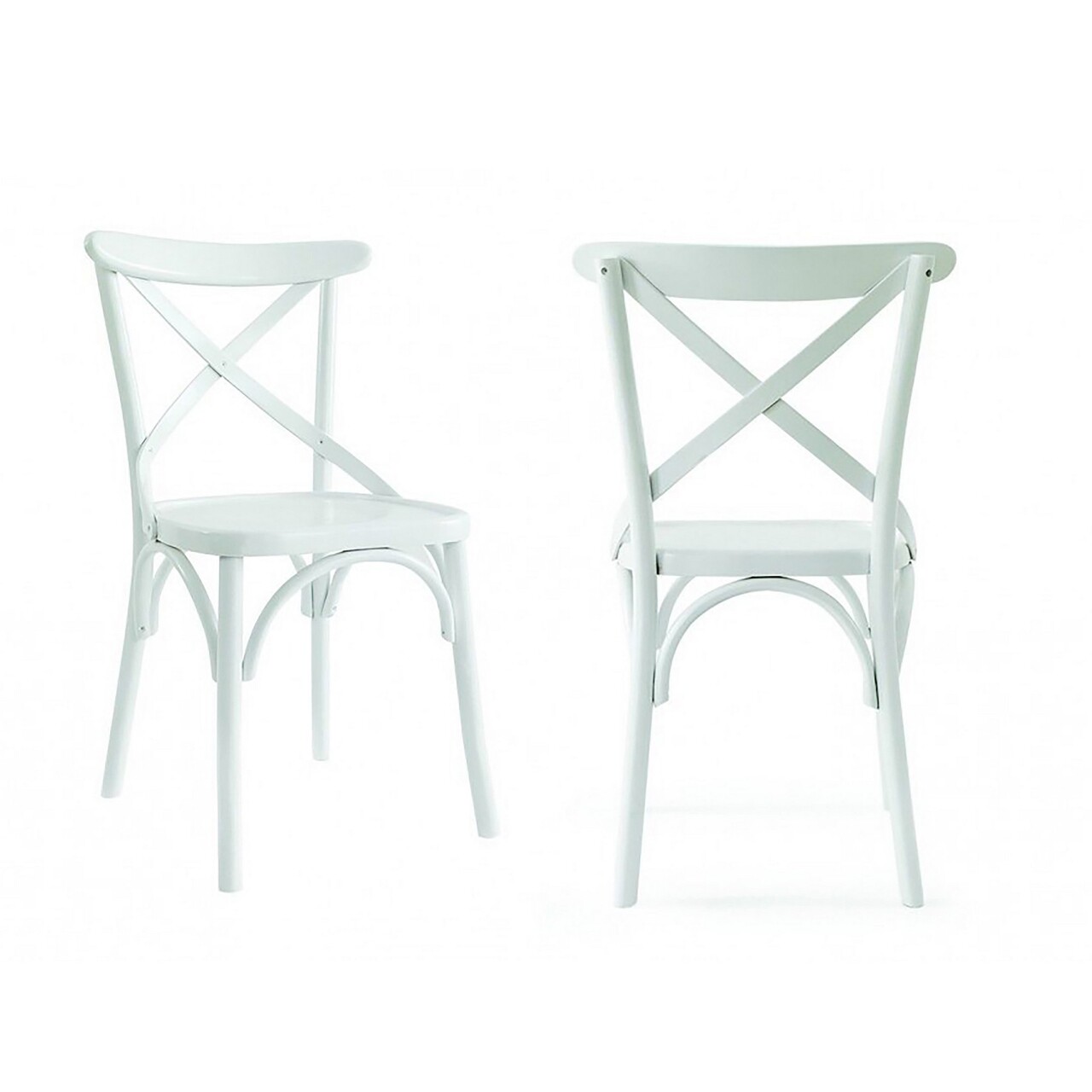 Set de scaune, Fairfax, Albero19, 100% LEMN THONET, Alb - 2 | YEO