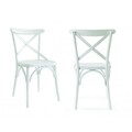 Set scaune 2 piese, Fairfax, Albero19, Lemn , Alb