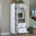 Dulap multifunctional, Rani, JE112, 90x198 cm, PAL, Alb