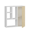Dulap de baie, Olivia, Secret, 60x63.6x22 cm, PAL, Stejar alb / safir