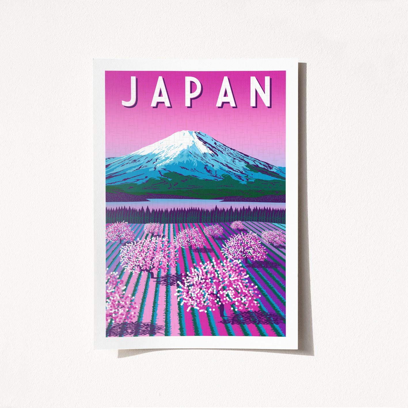 Poster A3, Japan, SATIN MAT, Dimensiune: 29,7 x 42 cm - A3, Multicolor