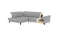 Coltar extensibil stanga 5 locuri ELTAP, LT-40RAQ, Inferne, 297x210x107 cm, lemn/poliester, albastru deschis