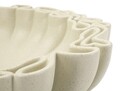Vas decorativ Stons, Mauro Ferretti, 30.5x29x7.5 cm, polirasina, crem