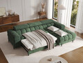 Coltar extensibil dreapta 3 locuri ELTAP, RT-35AMO, Felro, 285x181x93 cm, lemn/poliester, verde inchis