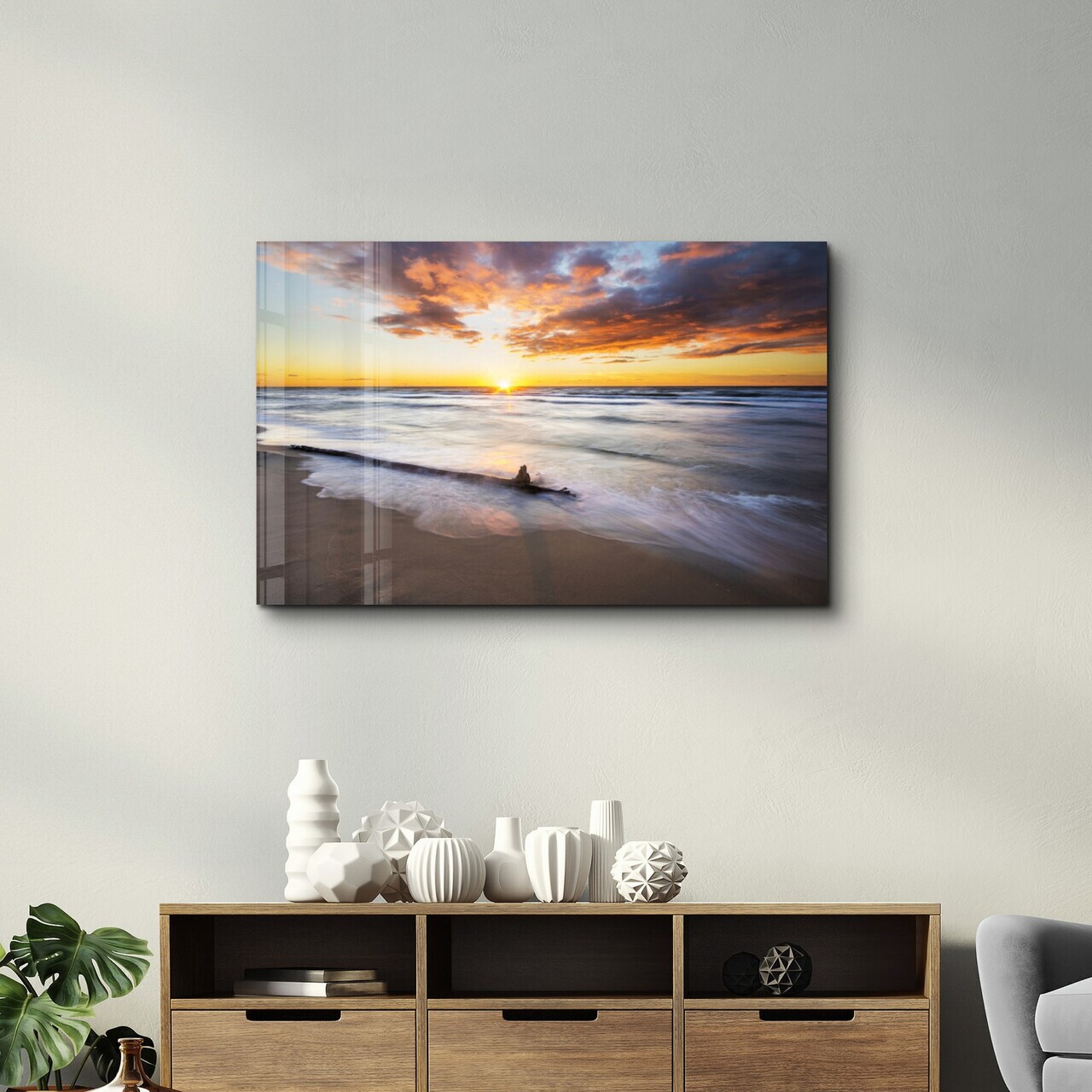 Tablou decorativ, OGLS-1119, Dimensiuni: 70 x 110 cm, Multicolor — imaginea 2