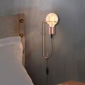 Aplica de perete, Pota - 3661, Opviq, 9 x 15 x 30 cm, 1 x E27, 40W, cupru