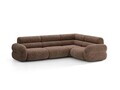 Coltar dreapta 5 locuri, Neo, Micadoni Home, 295x210x83 cm, tesatura Chenille Silencio, maro