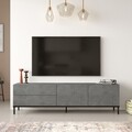 Mobilier living, Locelso, LV36, pal melaminat, gri/negru