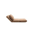 Canapea extensibilă cu 2 locuri, Futon, 859FTN1278, Metal , Maro deschis