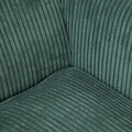 Fotoliu Fossby Faso, Homla, 86x85x108 cm, lemn/catifea din poliester, verde