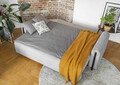 Canapea extensibila 3 locuri, ELTAP, SO-ARC-BL-03JAR, Arcadova, 244x97x97 cm, lemn/poliester, gri/negru