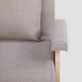 Canapea extensibila 1 loc Calore, Homla, 117x90x82 cm, lemn/poliester, bej/natur