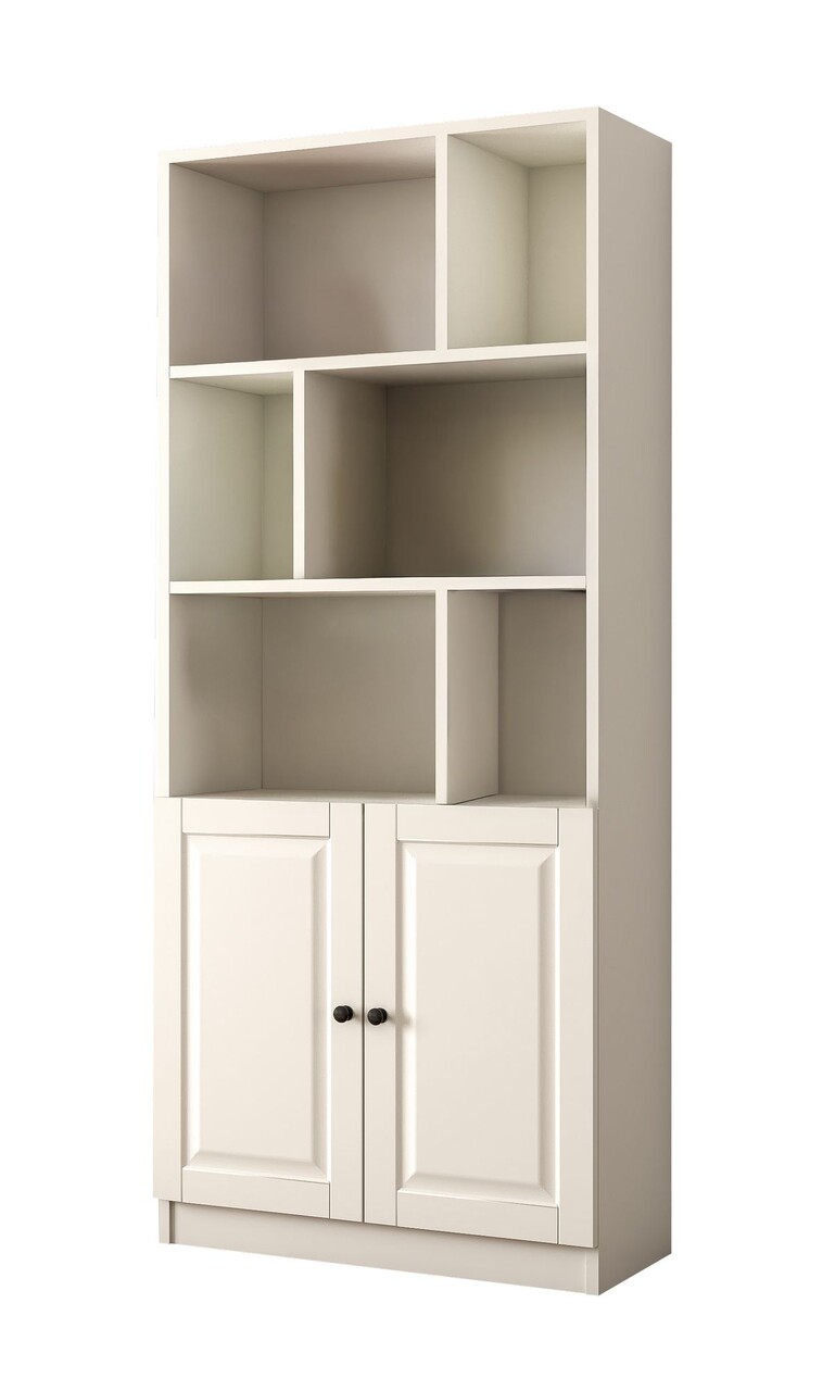 Corp biblioteca, Rabi, Rb-023, 70x180x33 cm, Alb mat - 1 | YEO