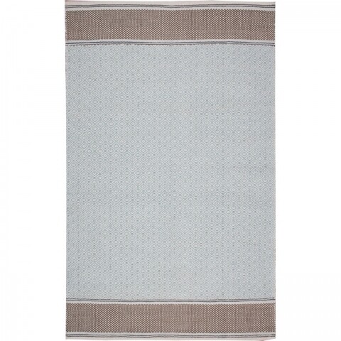 Poza Covor rezistent Eko, 9027 - Blue, Grey, 100% bumbac, 80 x 150 cm