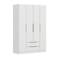 Dulap pentru haine, Hanah Home, Alin, 140x210x52 cm, Alb / Stejar