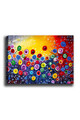 Tablou decorativ, Kanvas Tablo (50 x 70), Canvas, Lemn, Multicolor