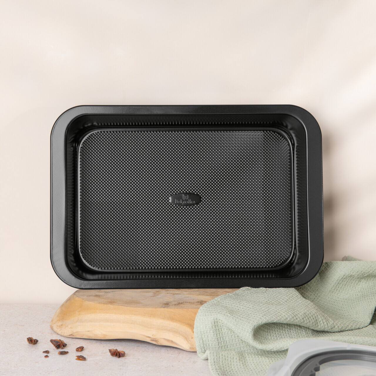 Tava cu capac Berlinger Haus, Anthracite, 36.5x24.5x5.5 cm, otel carbon/plastic, antracit mat - imagine 9