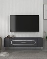 Comoda TV, Olivia, Retrop3, Antracit / Argintiu