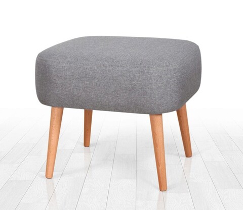 Fotoliu puf, Fluffe, 209FLF1130, 50% bumbac, 50% in, Gri