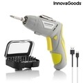 Surubelnita electrica fara fir, multipozitie cu accesorii Drivelite InnovaGoods, USB, 33 piese