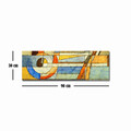 Tablou decorativ, 3090ABSC, Canvas, Lemn, Multicolor