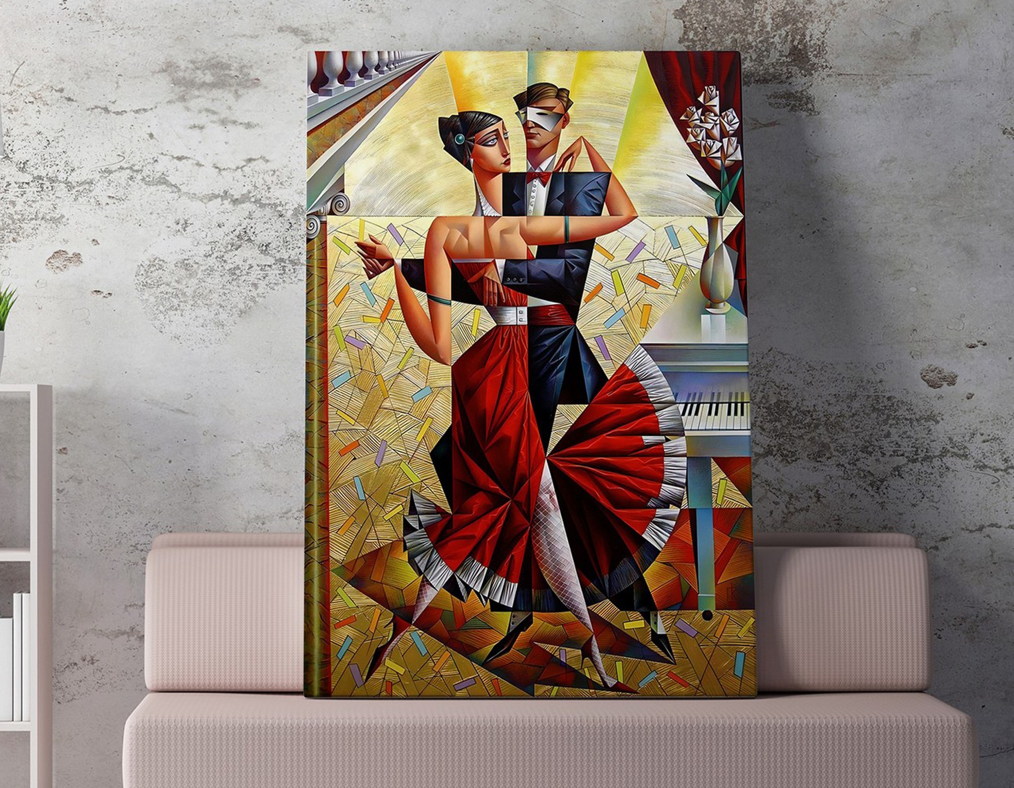Tablou decorativ, WY316 (50 x 70), Amestec bumbac, Canvas imprimat, Multicolor