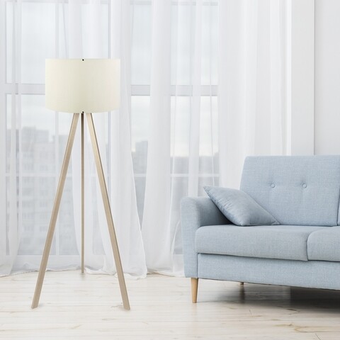 Lampadar, ayd-1524, insignio, 38 x 140 cm, 1 x e27, 60w, crem/maro