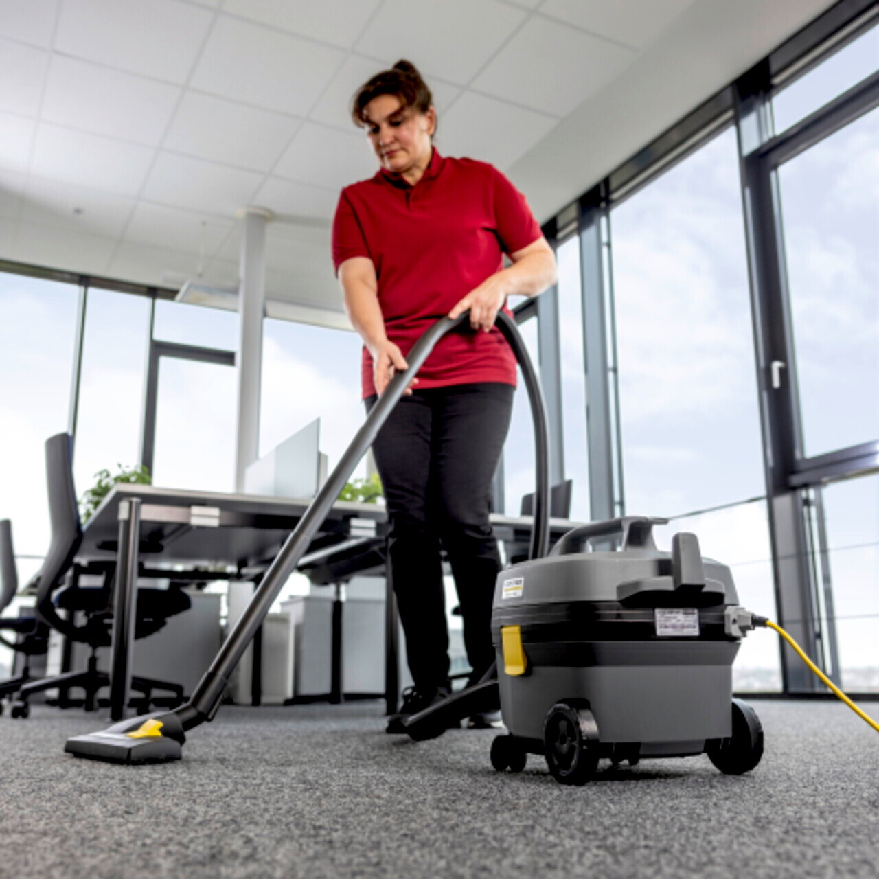 Aspirator profesional uscat T 7/1 Classic Adv, Karcher, gri — imaginea 5