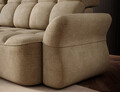 Coltar extensibil stanga 3 locuri ELTAP, Beneth, 301x185x115 cm, lemn/poliester, bej inchis