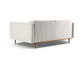Canapea 2 locuri, Noomi-215, Micadoni Home, 162x94x75 cm, tesatura structurata chenille, gri deschis