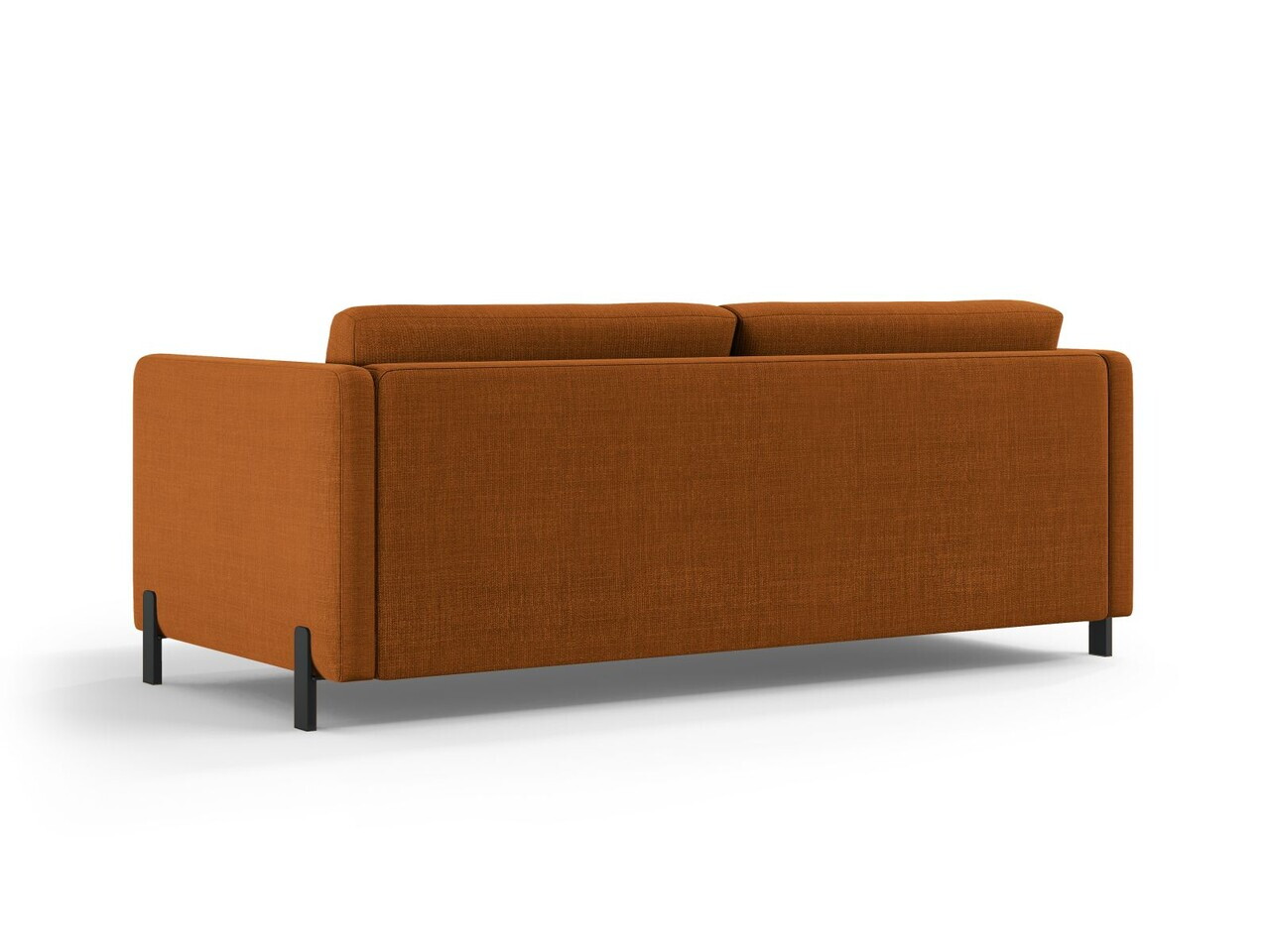 Canapea extensibila 3 locuri, Gloria, Micadoni Home, 206x102x88 cm, tesatura structurata, caramiziu — imaginea 5
