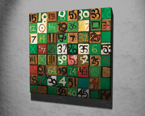 Tablou decorativ, kc288, canvas, lemn, multicolor