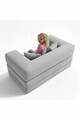 Canapea extensibilă pentru copii, Atelier del Sofa, 326NYR1110, Gri deschis