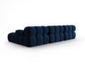 Coltar modular dreapta 4 locuri, Bellis-51, Micadoni Home, 282x155x70 cm, catifea, albastru regal