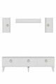 Comoda TV, Hanah Home, Demet, 180x41x30 cm, Alb