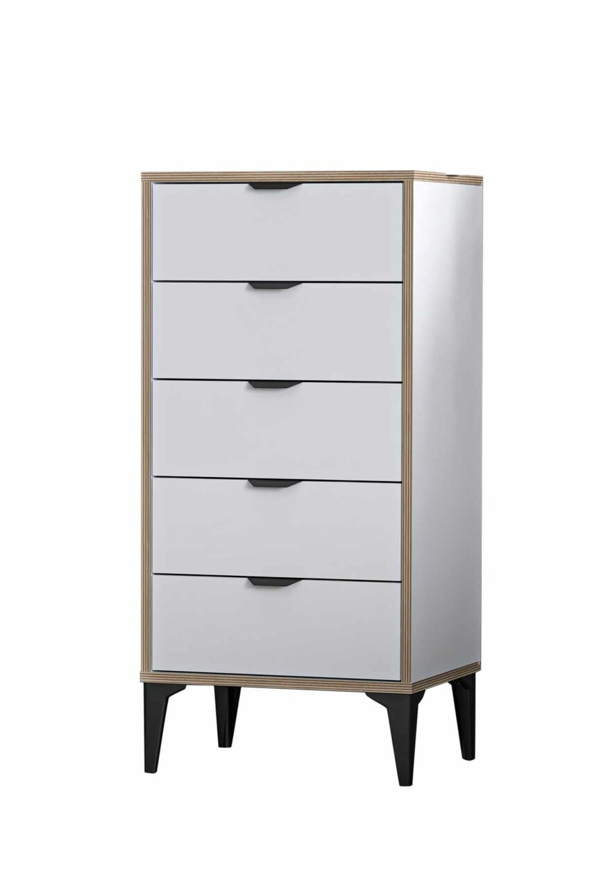 Dulap, Hanah Home, Arden, 50x105x40 cm, Alb - imagine 8