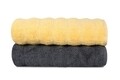 Set 2 prosoape de maini 406, Beverly Hills Polo Club, 50x90 cm, bumbac, galben/gri