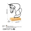 Decoratiune, Equine, 26x8x17 cm, Metal, Negru